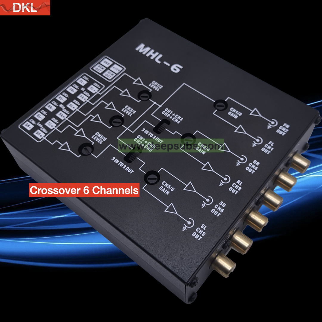 Car Stereo 6 EQ Band 3 Way Equalizer 6 Channels Passive Crossover for Car Amplifier Audio System - Image 5