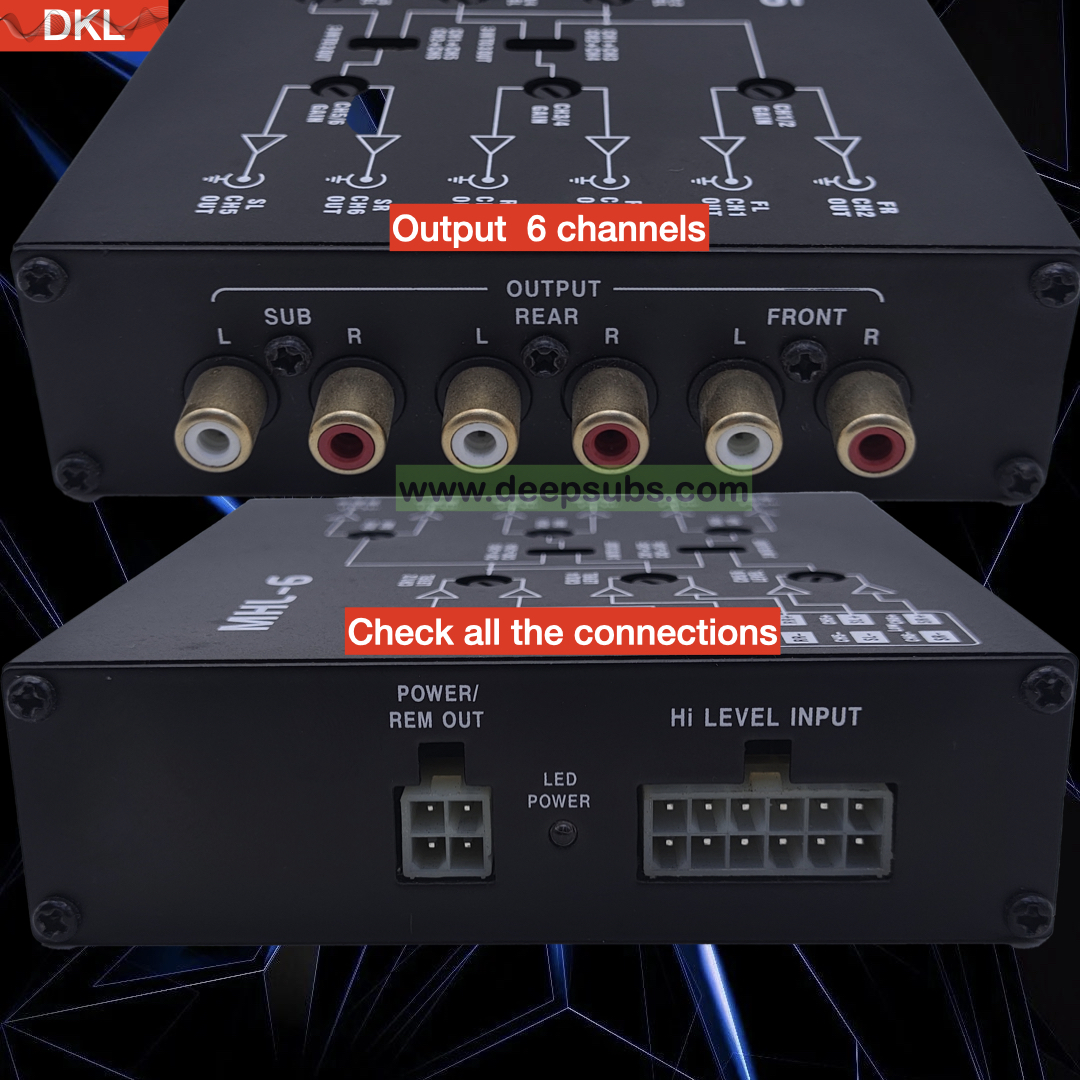 Car Stereo 6 EQ Band 3 Way Equalizer 6 Channels Passive Crossover for Car Amplifier Audio System - Image 4
