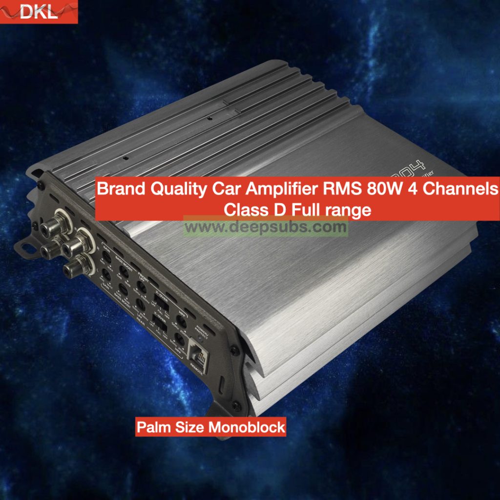 Car Stereo Digital Mono Amplifier 4CH RMS 125W Car Amplifier Full Range 3800W Class D Car Amplifier Class D