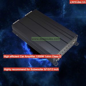 Car Amplifier Mono RMS 1200W Strong Bass Subsonic Amplifier Peak 2500W Max 1ohm Class D Car Amplifier Monoblock