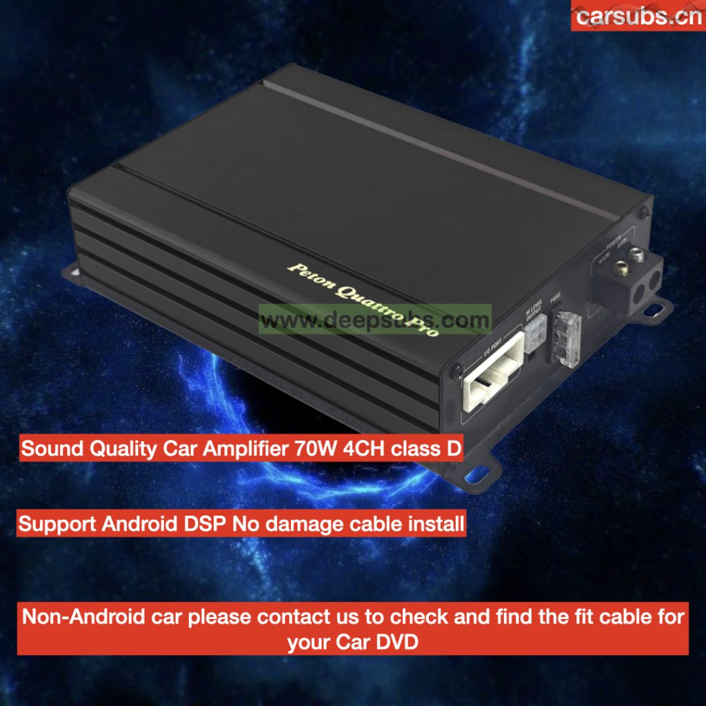 Sound Quality Car Android Speakers Amplifier RMS 70W 4 Channels Peak 3000W 16 Pins DSP Cable Car Android Amplifier Class D