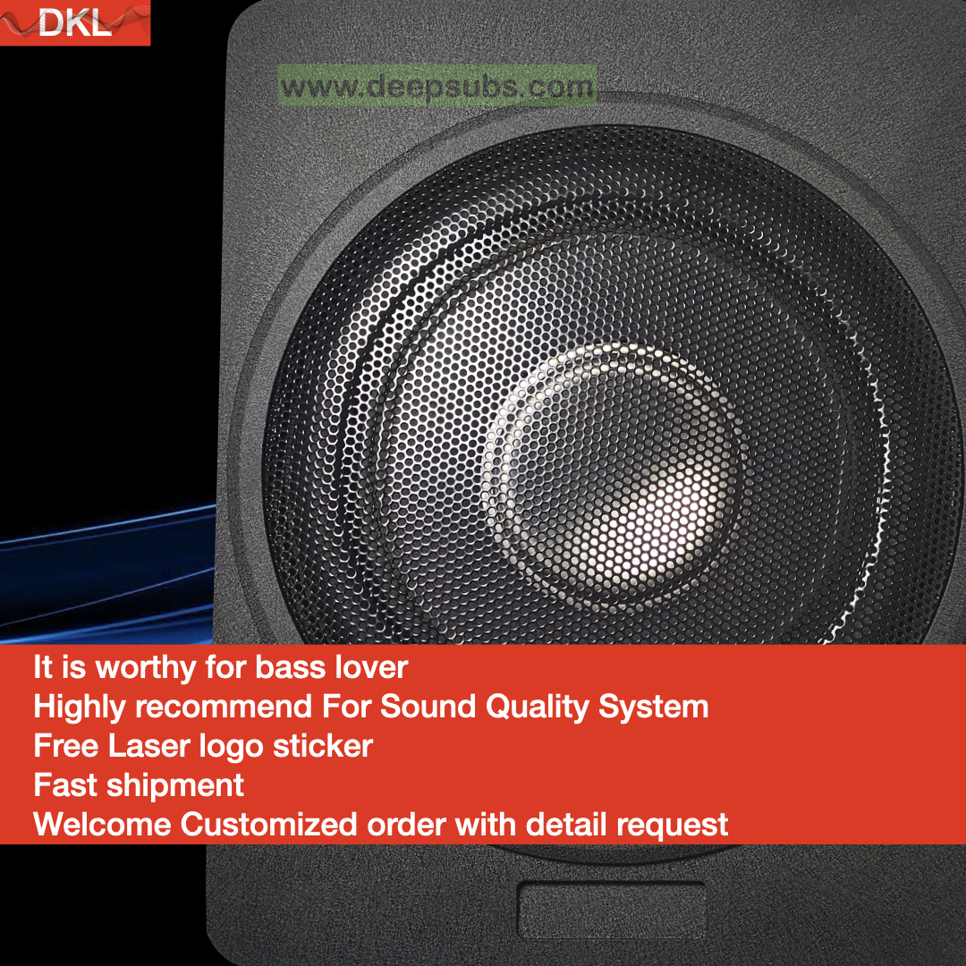 Car Stereo Sound Quality 10 Inch Car Slim Subwoofer Passive Poarted Strong Bass Peak 1000W Deep Bass Car Under Seat Subwoofer - Image 2