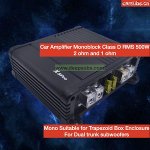 Car Android Amplifier Mono RMS 500W Bass Amp Input Output Peak 1000W 2 Ohms Class D Car Amplifier Monoblock