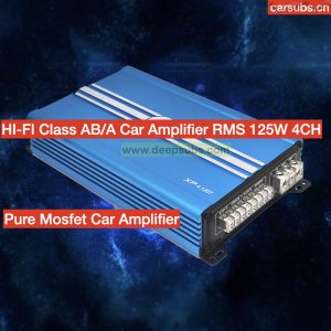 Hi-Fi Sound Quality Car Stereo Amplifier Pure Mosfet RMS 125W 4 Channels SQ Fullrange Car Amplifier Class AB