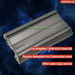 Auto Electronics Car Amplifiers Car Stereo Amplifier Fullrange RMS 110W 4CH 3 Way Tweeter Bass Speakers 2 Way Components Peak 4400W Class AB Car Amplifier