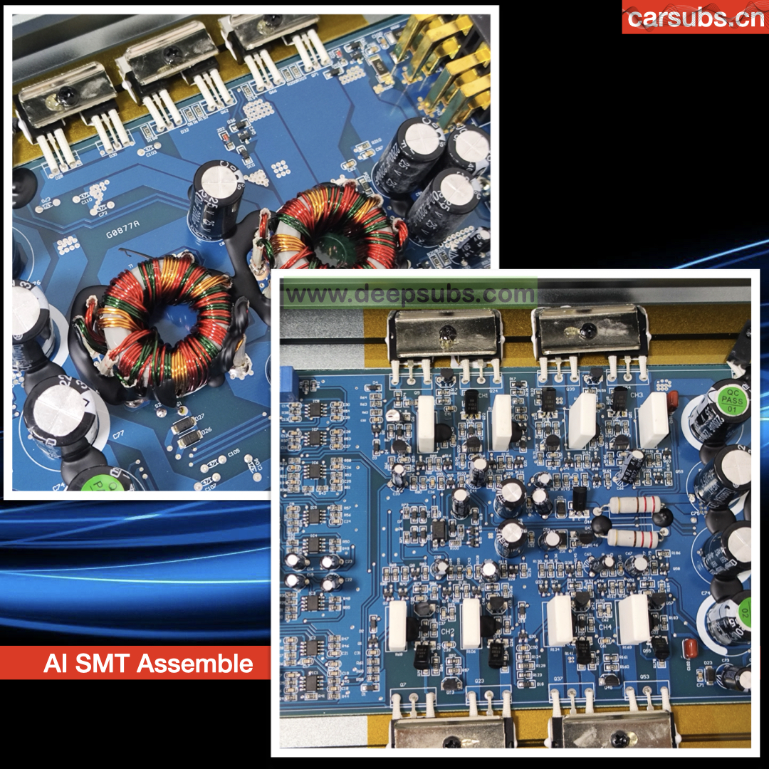 Auto Electronics Car Amplifiers Car Stereo Amplifier Fullrange RMS 110W 4CH 3 Way Tweeter Bass Speakers 2 Way Components Peak 4400W Class AB Car Amplifier - Image 4