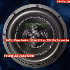 Fs 28hz 12" Car Bass Subwoofer Speaker Competition Sub RMS 1200W Heavy Duty Speaker 12 Inch 2400W Peak SPL Car Subwoofer