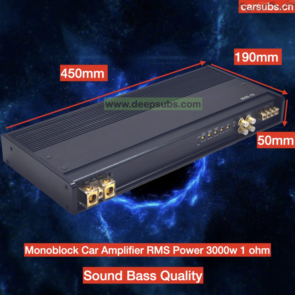 Korea PCB Board Car Subwoofer Amplifier RMS 3000W Class D Peak 6000W 1 Ohm Strong Bass 3k Monoblock Car Amplifier