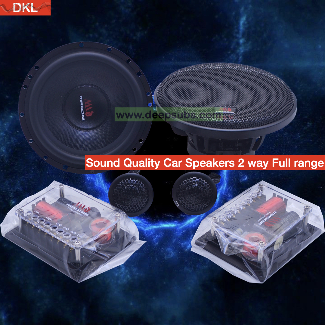 Sound Quality Car Stereo Speaker Components 6 Inch Door Speakers RMS 60W Midrange Tweeter Fullrange 6.5" 2 Way Car Speaker