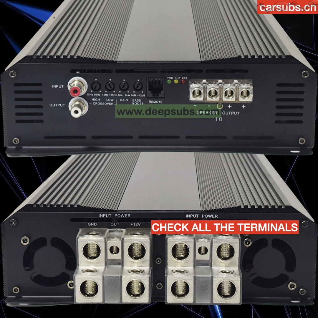 25K Brazilian Style 1 Ohm Car Subwoofer Amplifier 1CH 25000W Monoblock Peak 40000W Full Range Strong Bass Car Amplifier Class D - Image 4
