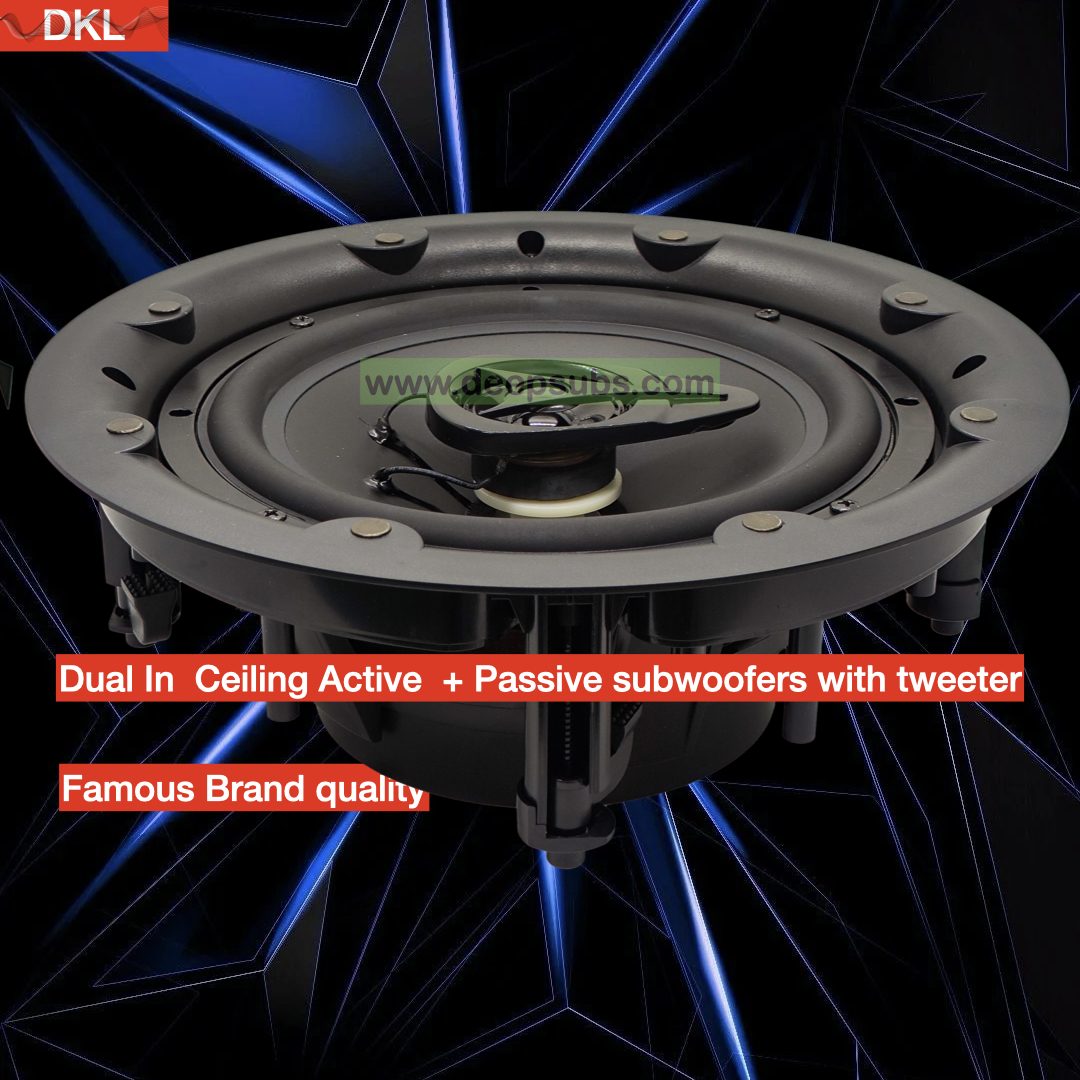 Home Stereo in Wall Ceiling Speakers 360W Dual Active Passive Subwoofer with Tweeter Fullrange BT Ceiling Speakers - Image 5