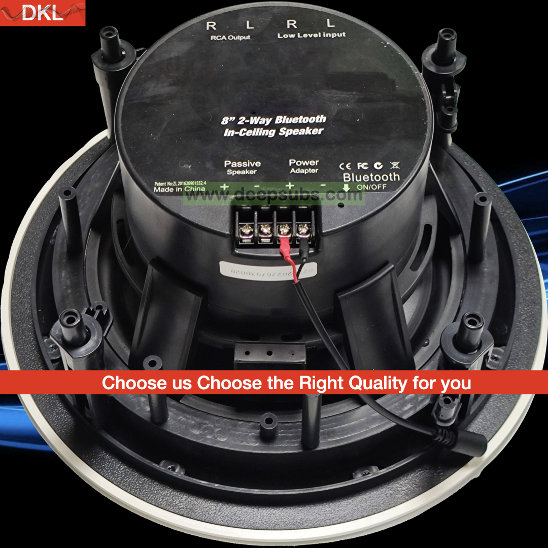 Home Stereo in Wall Ceiling Speakers 360W Dual Active Passive Subwoofer with Tweeter Fullrange BT Ceiling Speakers - Image 4