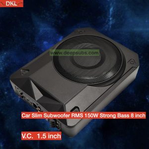 Sound Quality 8 Inch Car Slim Subwoofer RMS 150W Strong Bass Peak 1500W Strong Bass Under Seat Car Active Subwoofer