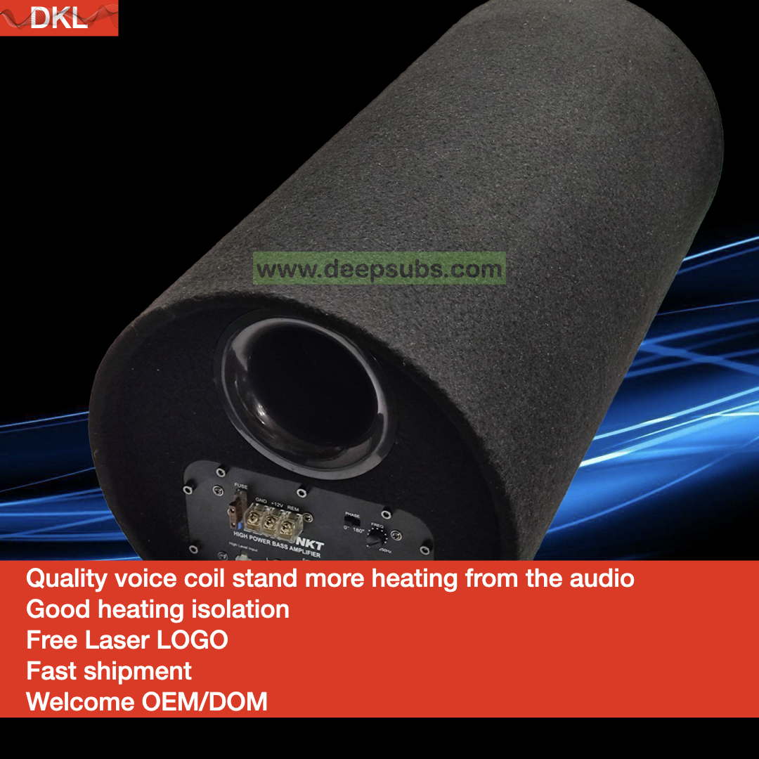 OEM Strong Bass Vented Car Tube Active Subwoofer 8 10 12 Inch Car Subwoofer with Amplifier - Image 3