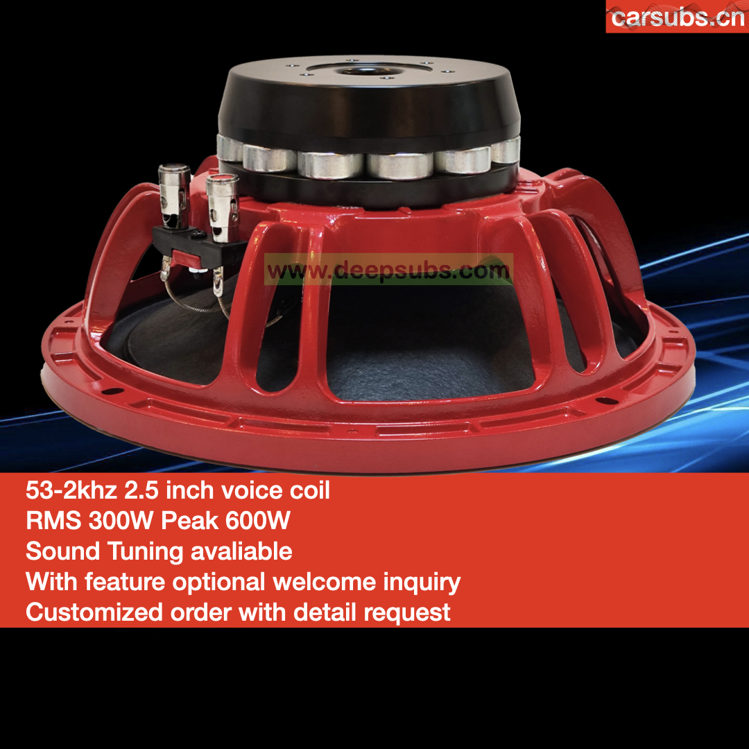 98DB Loud 10" Neodymium Car Bass Subwoofer Speaker RMS 300W Heavy Duty 10 Inch Peak 600W Neo Magnet Car Subwoofer - Image 3