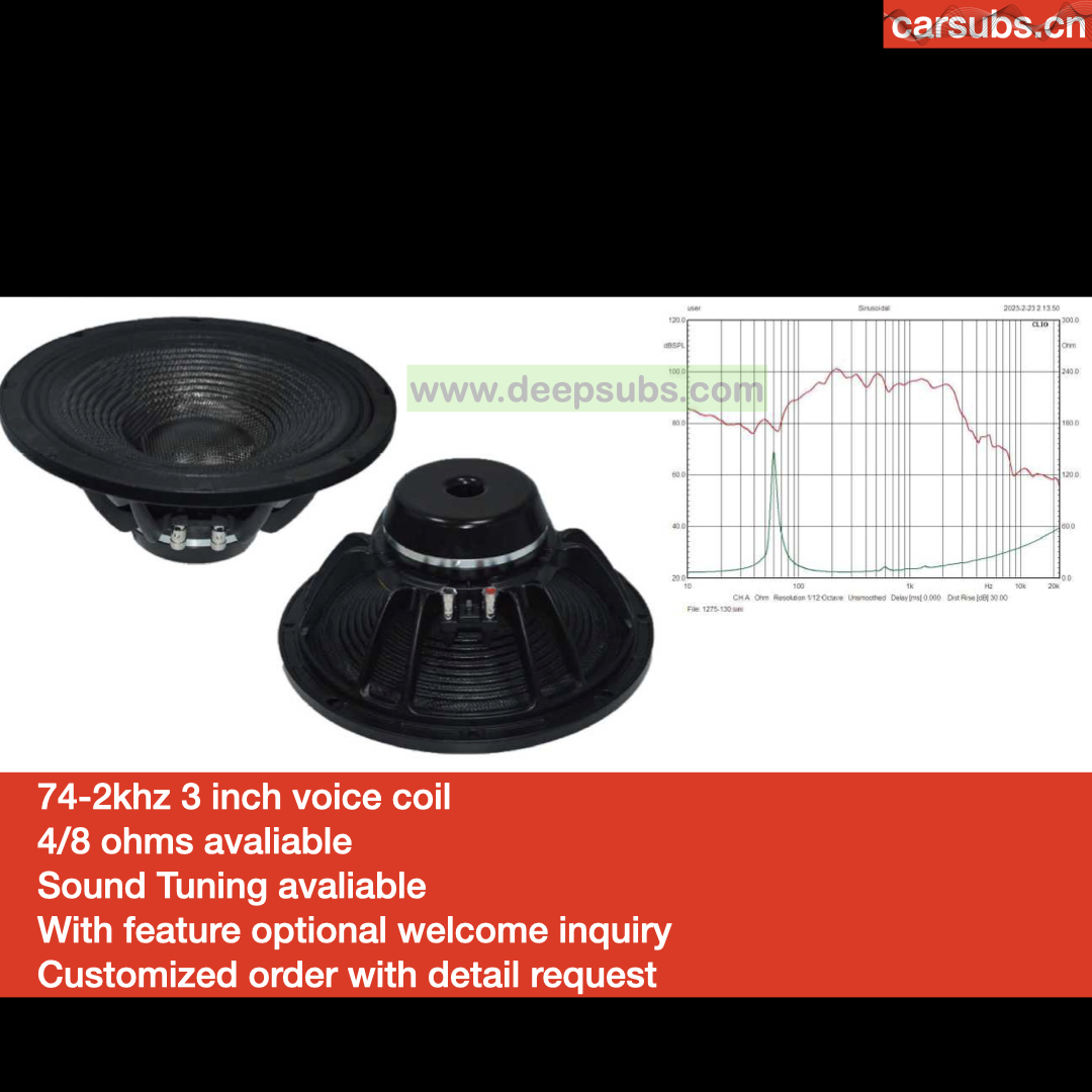 Sound Quality 10 Inch Car PA Subwoofer Speaker Neodymium Sub RMS 400W Midrange Bass Speaker 12" 800W Peak Neo Car Subwoofer - Image 3