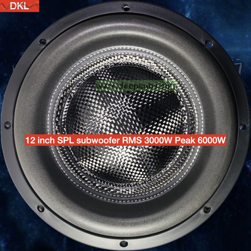 Car Subwoofer Speaker 12 Inch Competition Sub RMS 3000W Strong Punch Bass Speaker 12" 6000W Peak SPL Car Subwoofer