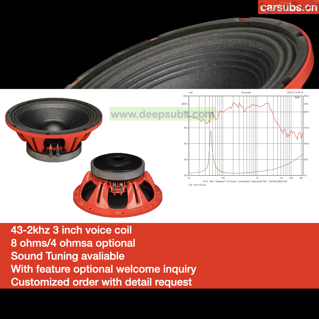 98DB Loud 12" Car Bass Subwoofer Speaker RMS 2000W Heavy Duty 12 Inch 500W Peak 1000W PA Outdoor Car Subwoofer - Image 4