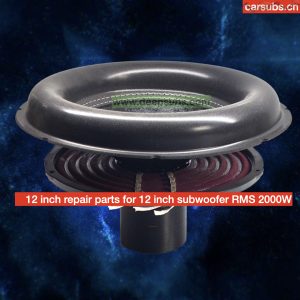 12 Inch Car Subwoofer Components Repair Kit Cone Voice Coil Set for Car Spl Subwoofer