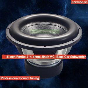 Car Stereo Subwoofer Speaker 15 Inch Sub RMS 2000W Strong Punch Bass Speaker 15" 4000W Peak SPL Car Subwoofer