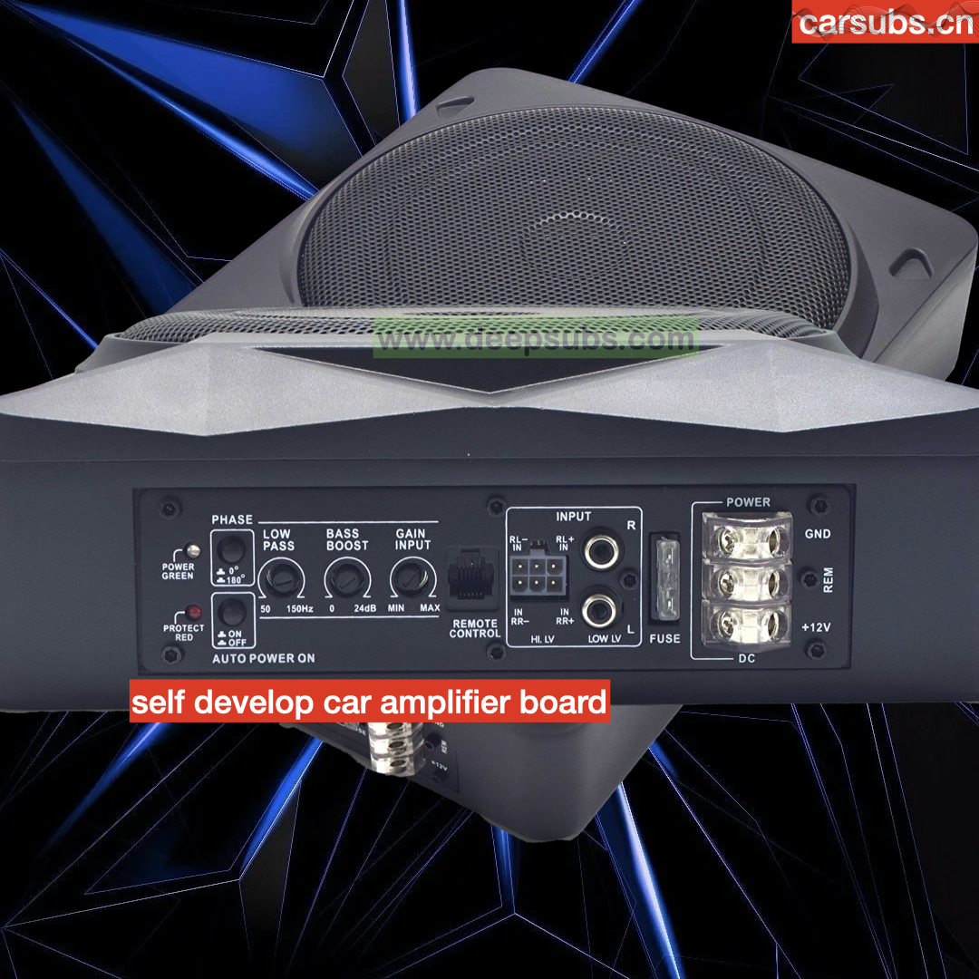 Car Stereo 10 Inch Slim Subwoofer RMS 120W Strong Bass Peak 1000W Strong Bass Under Seat Car Active Subwoofer - Image 5