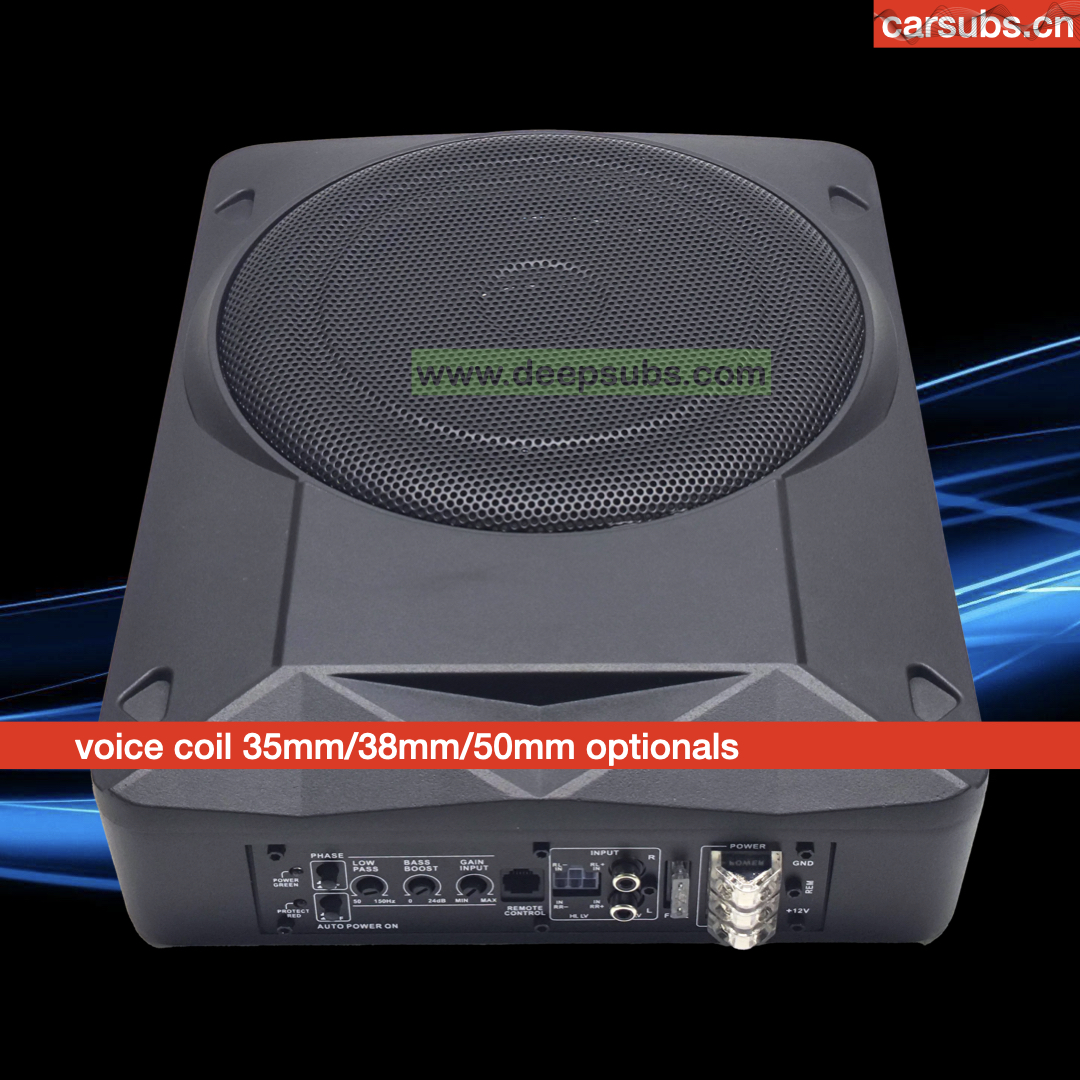 Car Stereo 10 Inch Slim Subwoofer RMS 120W Strong Bass Peak 1000W Strong Bass Under Seat Car Active Subwoofer - Image 4