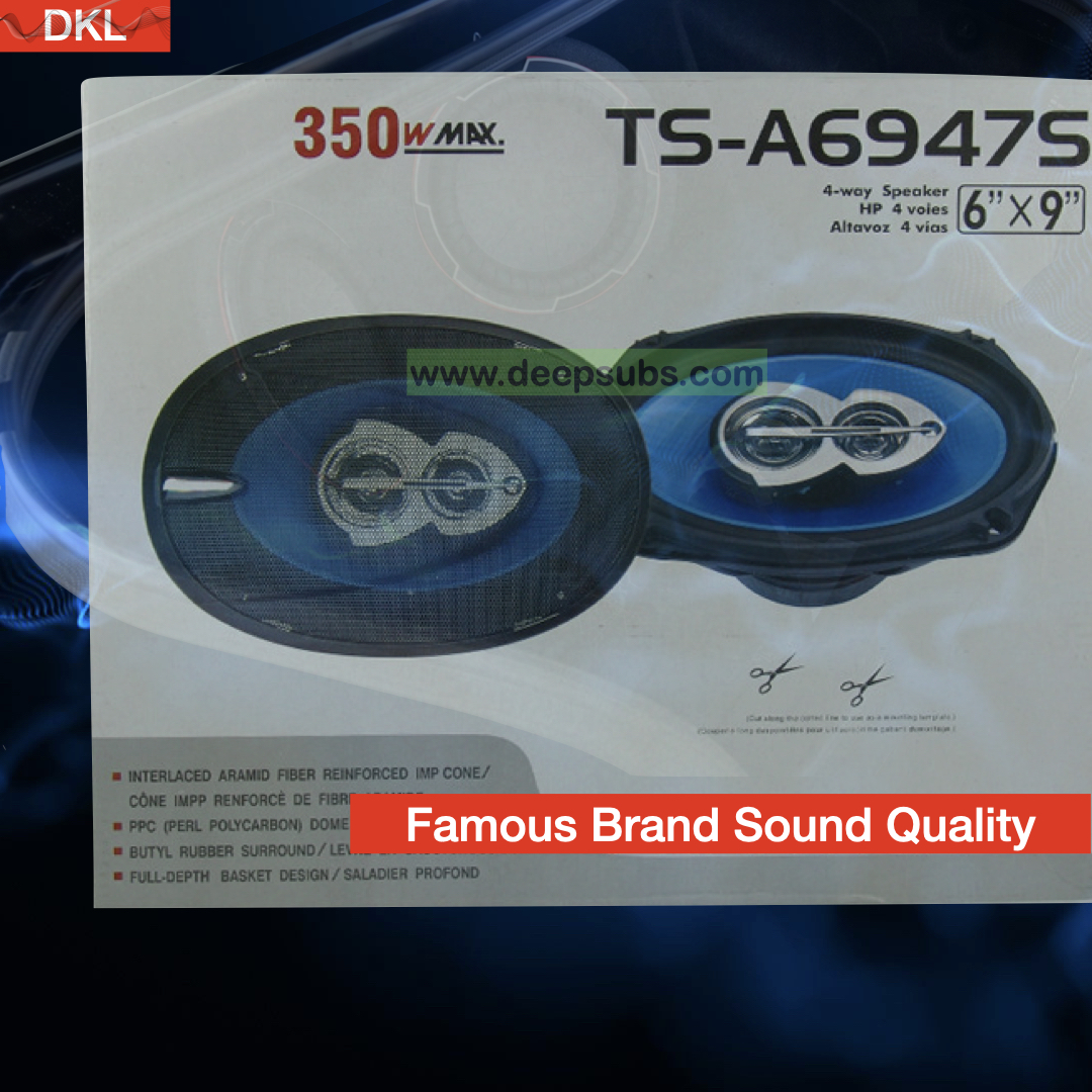 TS-6947 Car Audio Subwoofer Speaker 6*9 Inch 3 Way Full Range Door Speakers Strong Bass Car Coaxial Speakers - Image 4