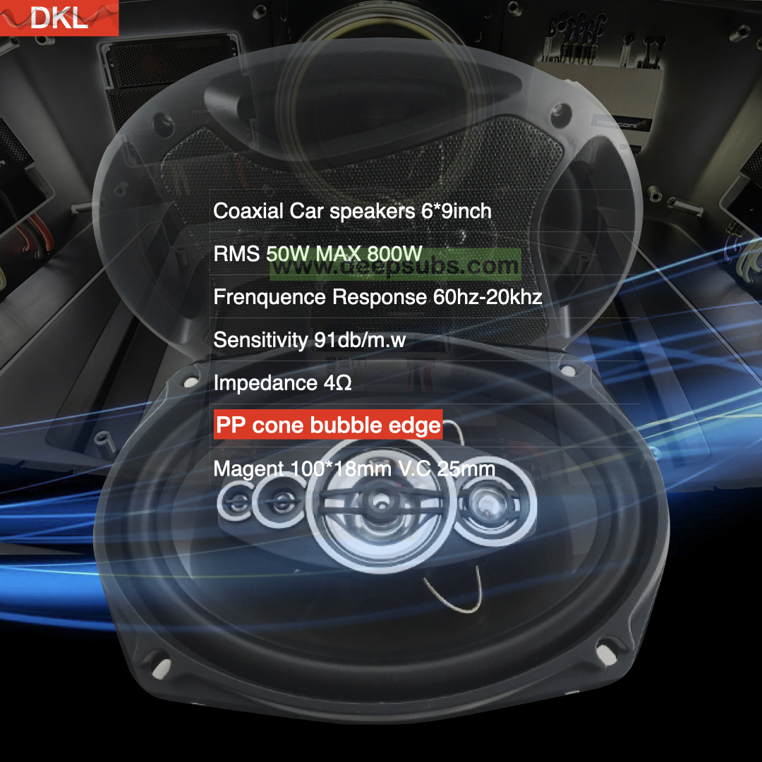 TS-6972 Car Audio Subwoofer Speaker 6*9 Inch 4-way Full Range Door Speakers Strong Bass Car Coaxial Speakers - Image 2