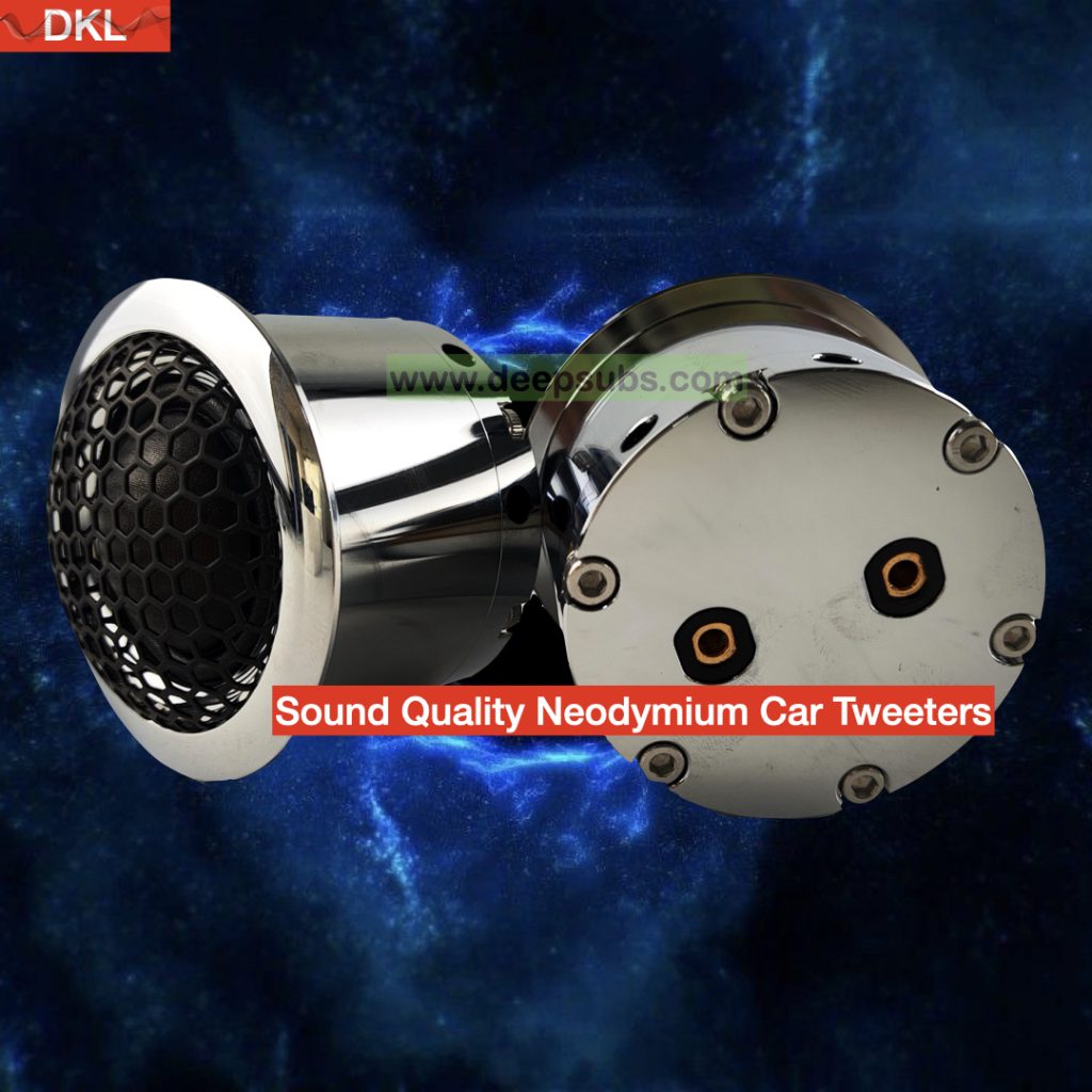 Sound Quality Neodymium Car Tweeter Peak 150W Aluminium Alloy Silk Cone Car Tweeter Speakers