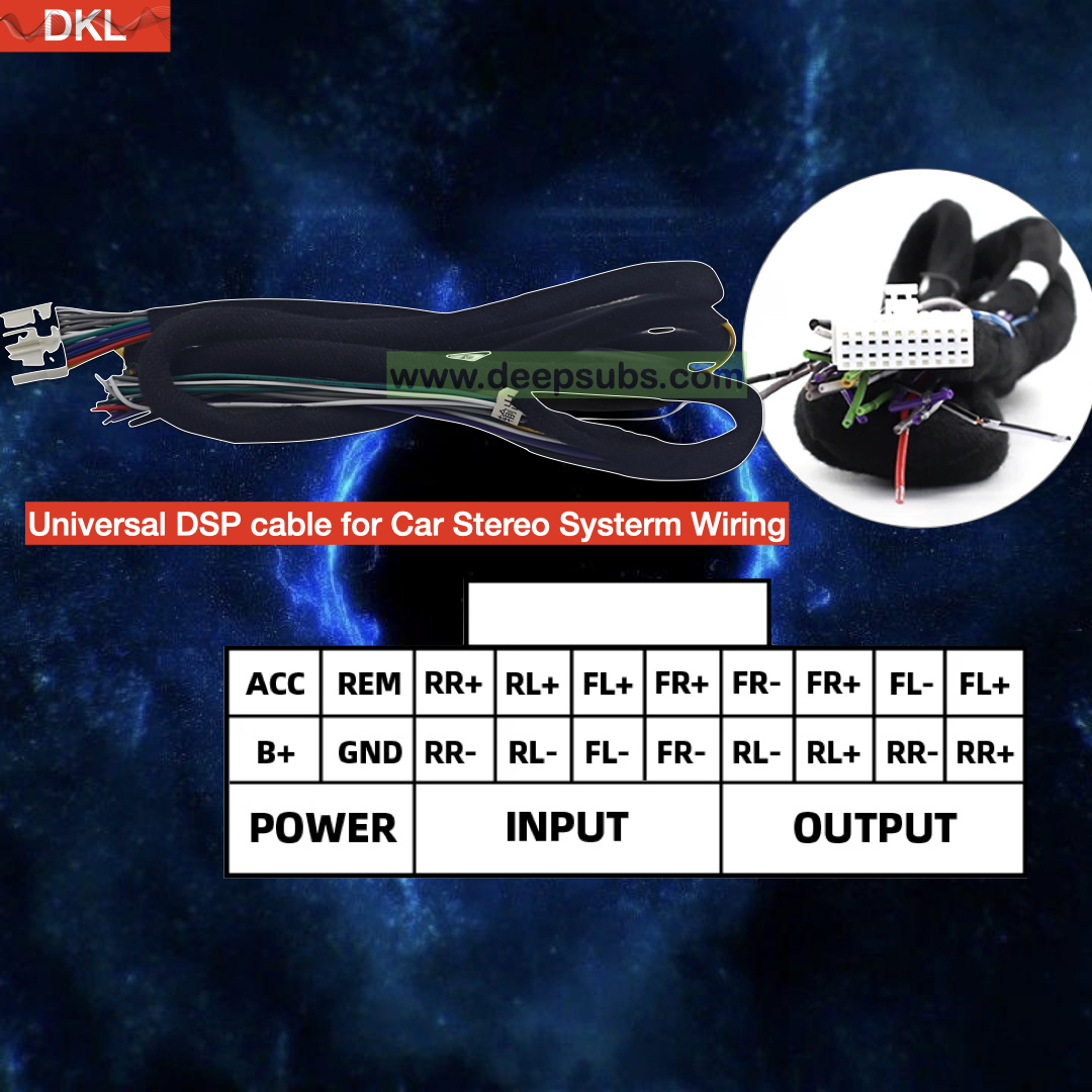 1.5m Universal Car CD Radio Stereo Speaker DSP Power Wire Harness Connector 20 Pin Female Plug Tail Dsp Audio Power Cable