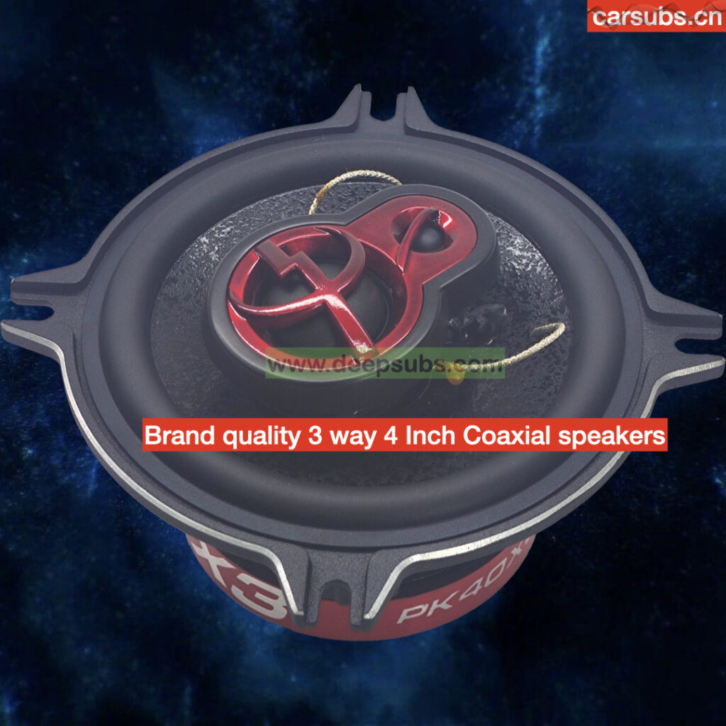 3 Way SQ Car Door Subwoofer Speaker 4 Inch Coaxial Speakers RMS 25W Max 100W Fullrange Car Subwoofer Tweeter Speaker