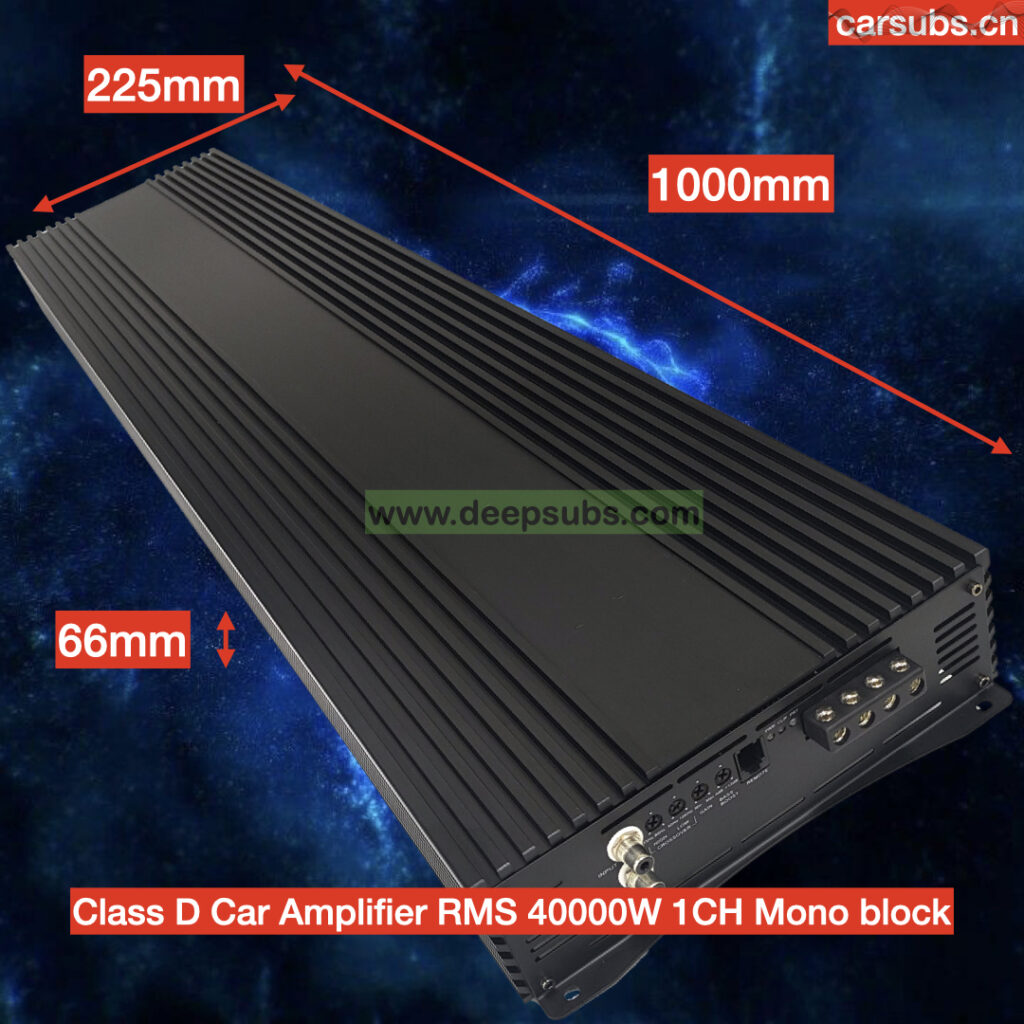 40K Brazilian Style Car Subwoofer Amplifier RMS 40000W 1CH Mono Block Peak 80000W Full Range Bass Car Amplifier Class D