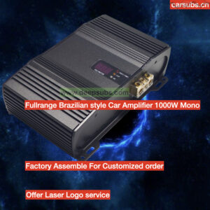 Brazilian 1 Ohm Car Subwoofer Amplifier Class D Midrange Bass RMS 1000W Peak 2000W SPL Strong Bass Monoblock Car Amplifier
