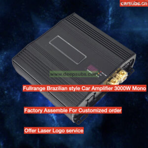 Brazilian 1 Ohm Car Subwoofer Amplifier Class D Full Range RMS 3000W Peak 6000W SPL Strong Bass Monoblock Car Amplifier