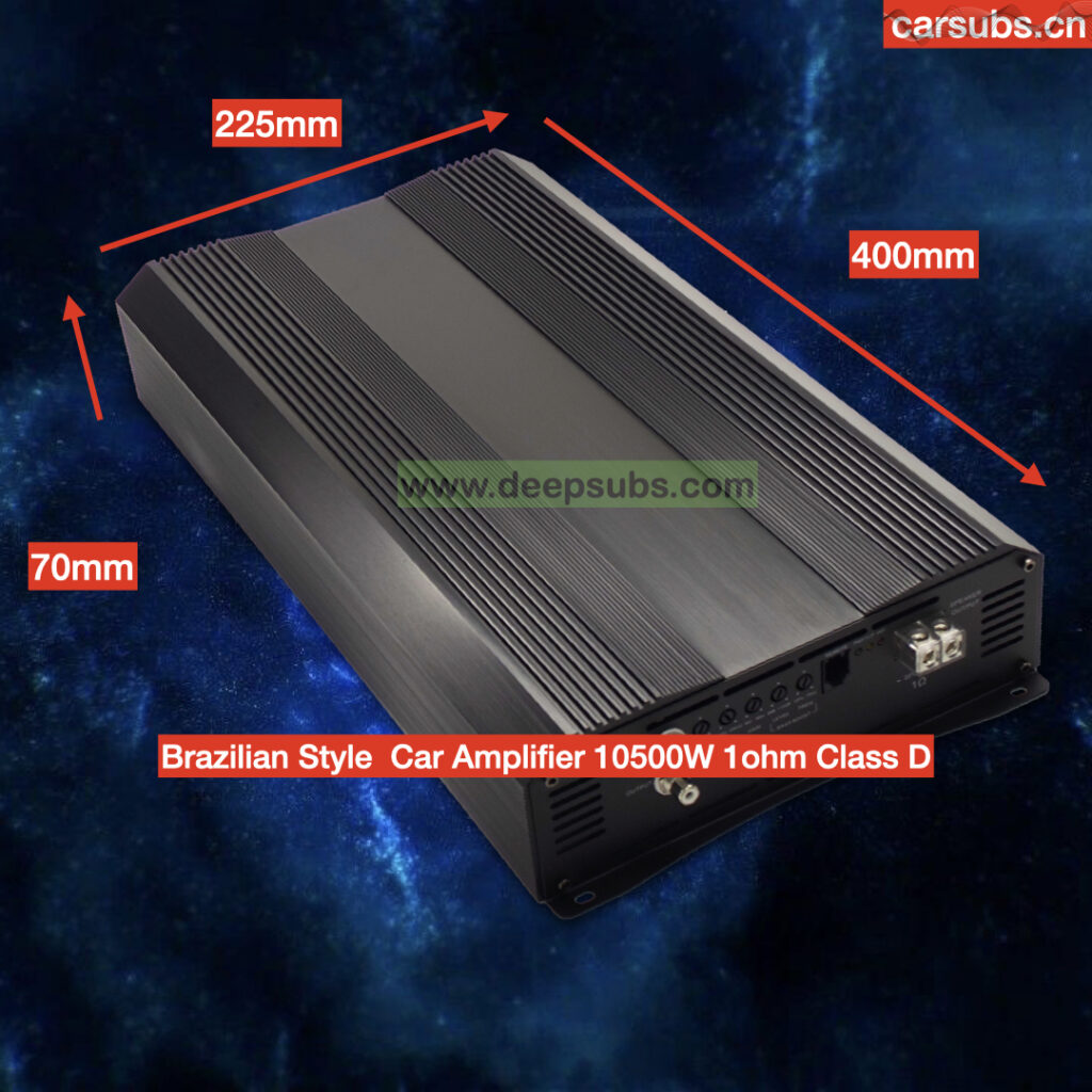Brazilian Style Fullrange Car Subwoofer Amplifier RMS 10000W Mono 1CH Peak 20K Class D Car Amplifier