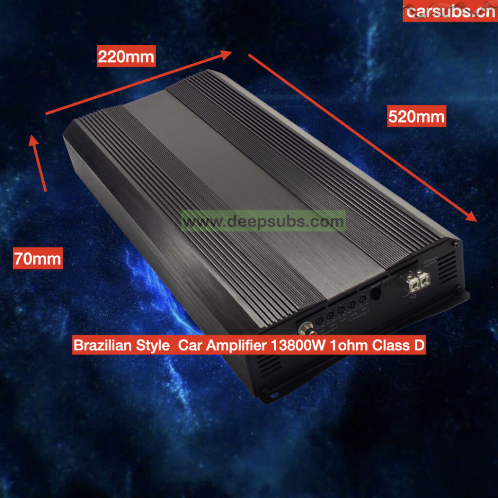 Brazilian Style Fullrange Car Subwoofer Amplifier RMS 14000W Mono 1CH 14K Class D Car Amplifier