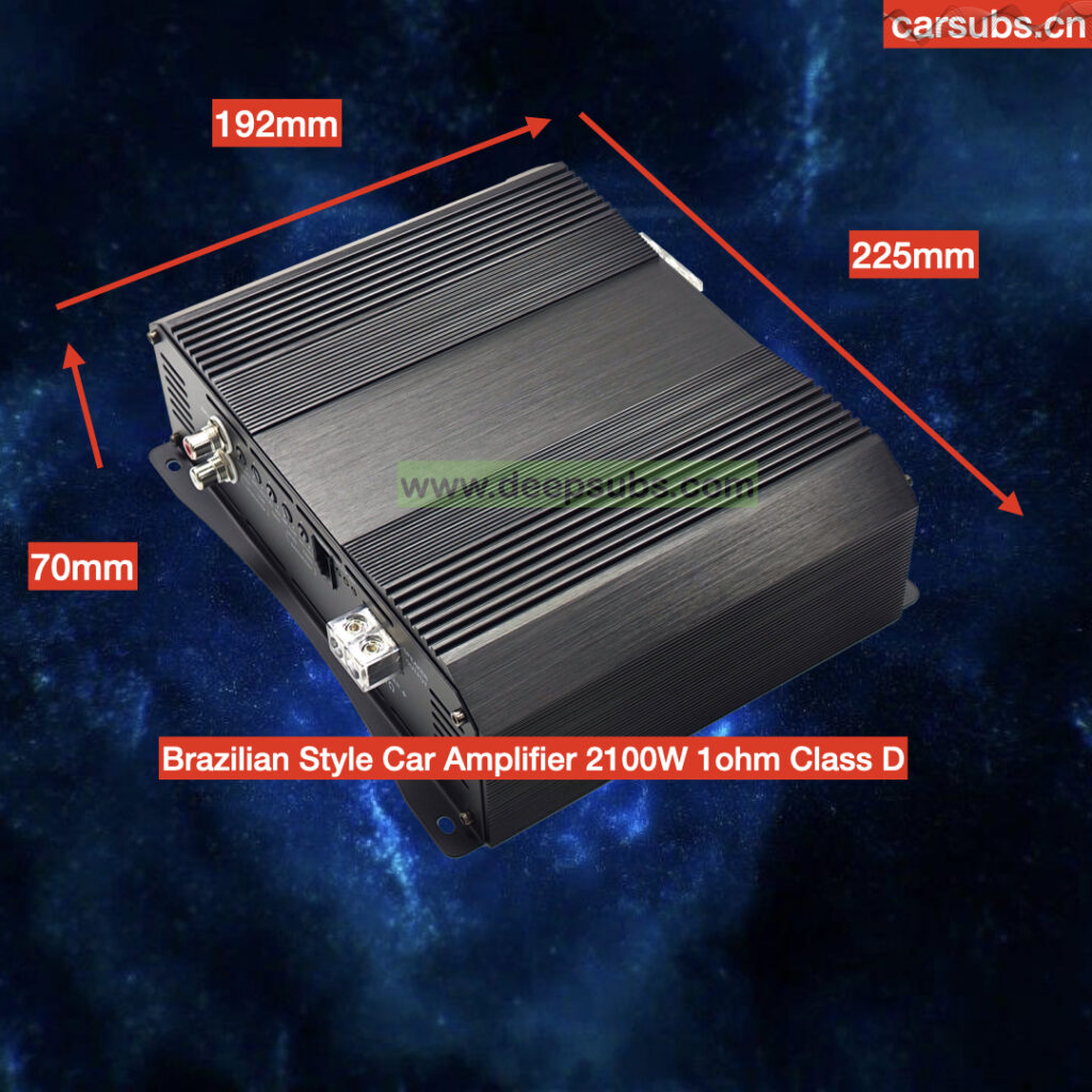 Brazilian Style Fullrange Car Subwoofer Amplifier RMS 2000W Mono 1CH 2K Class D Car Amplifier