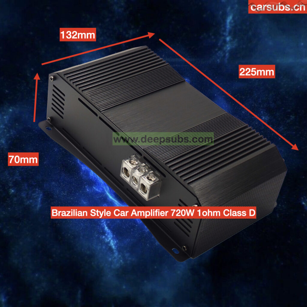 Brazilian Style Fullrange Car Subwoofer Amplifier RMS 700W Mono 1CH Peak 1400W Class D Car Amplifier