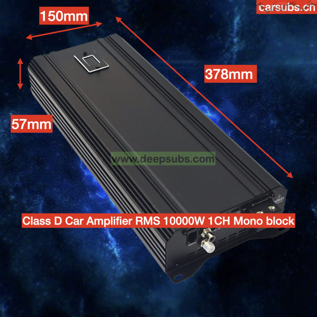 10K Brazilian Style 1 Ohm Car Subwoofer Amplifier RMS 10000W 1CH Mono Peak 20000W Full Range SPL Car Amplifier Class D