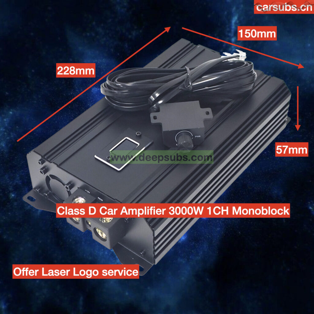 3K RMS 1CH Class D Car Subwoofer Amplifier Monoblock RMS 3000W Class D Max 1 Ohm Strong Bass SPL Car Amplifier