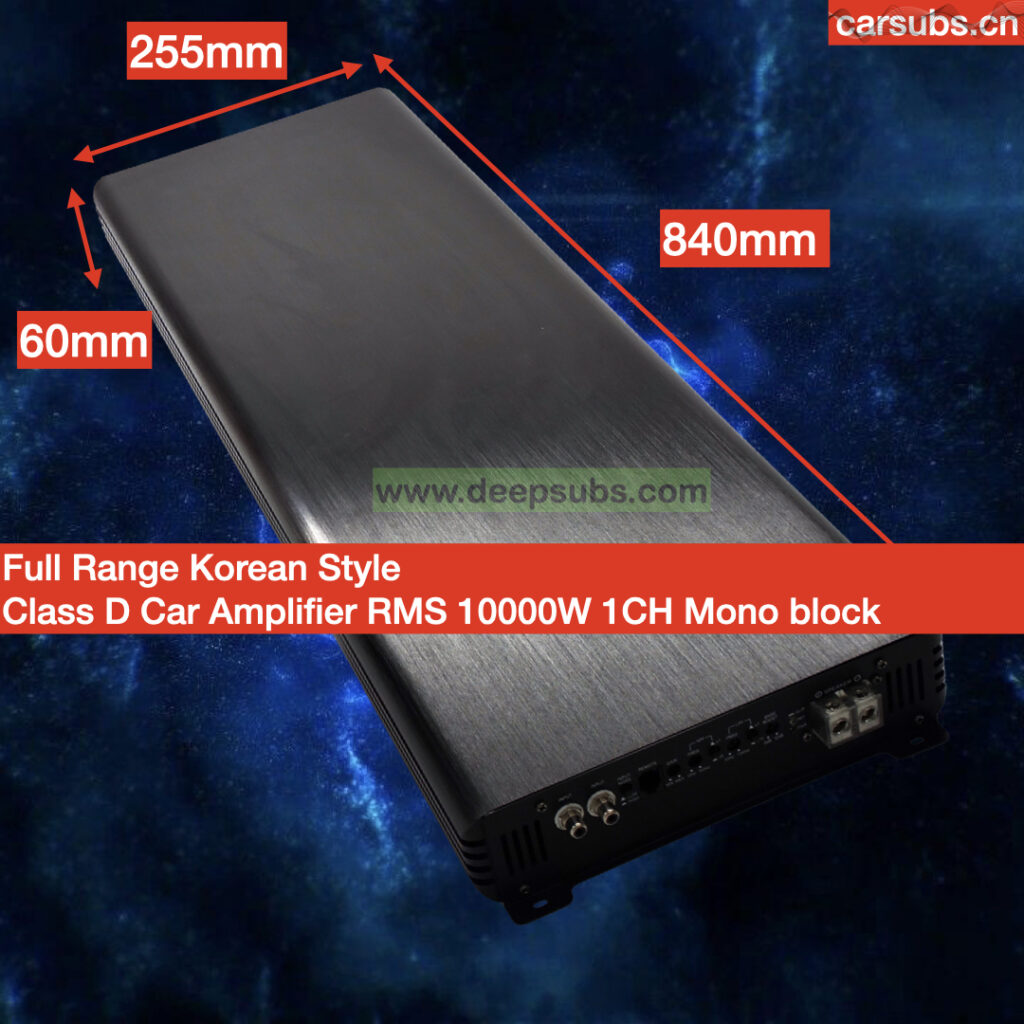 Full Range Korea Style 10K 1 Ohm Car Subwoofer Amplifier RMS 10000W 1CH Mono Peak 20000W Full Range SPL Car Amplifier Class D