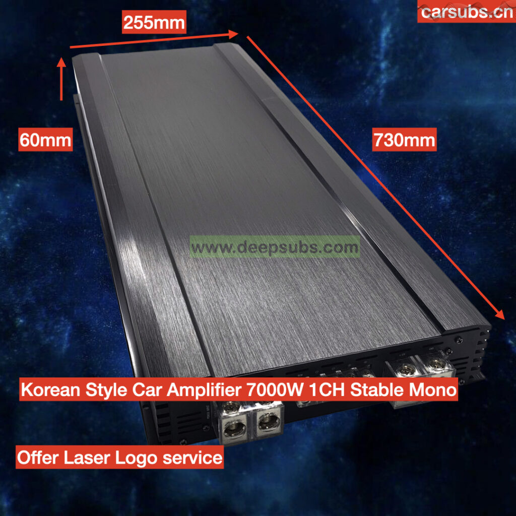 7K Korea Board Car Subwoofer Amplifier RMS 7000W 1 Ohm Max Stable 1 Channel SPL Strong Bass Monoblock Car Amplifier Class D
