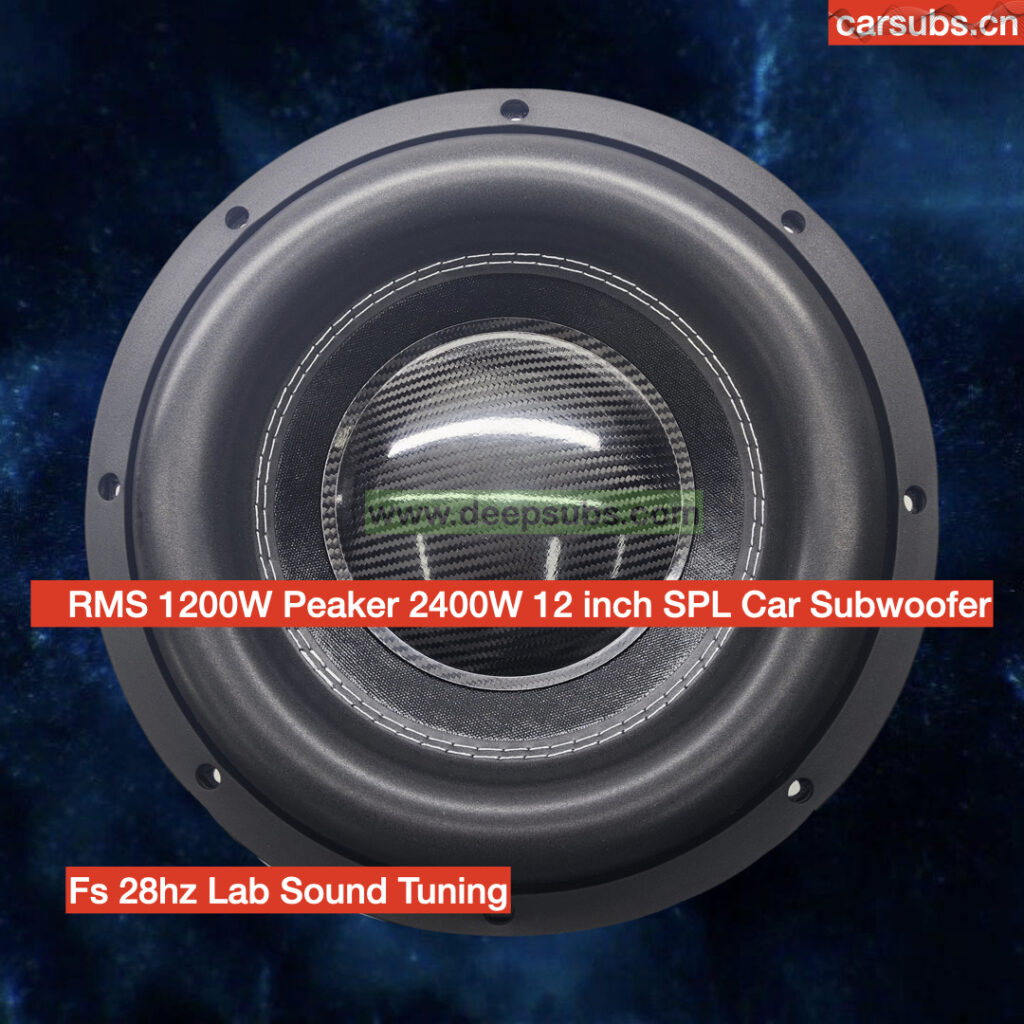 12" Fs 28hz Car Bass Subwoofer Speaker Competition Sub RMS 1200W Heavy Duty Speaker 12 Inch 2400W Peak SPL Car Subwoofer